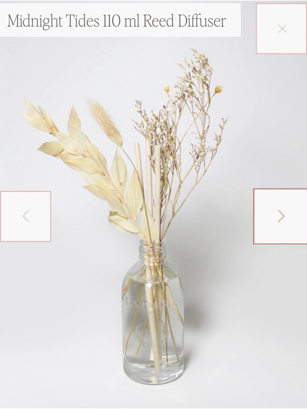 Sand + Fog Midnight Tide Reed Diffuser - Cream - Picture 2 of 2